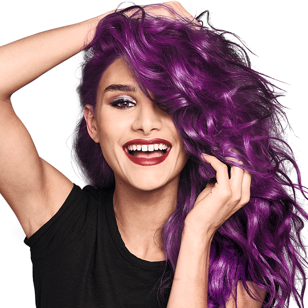 purple color hair