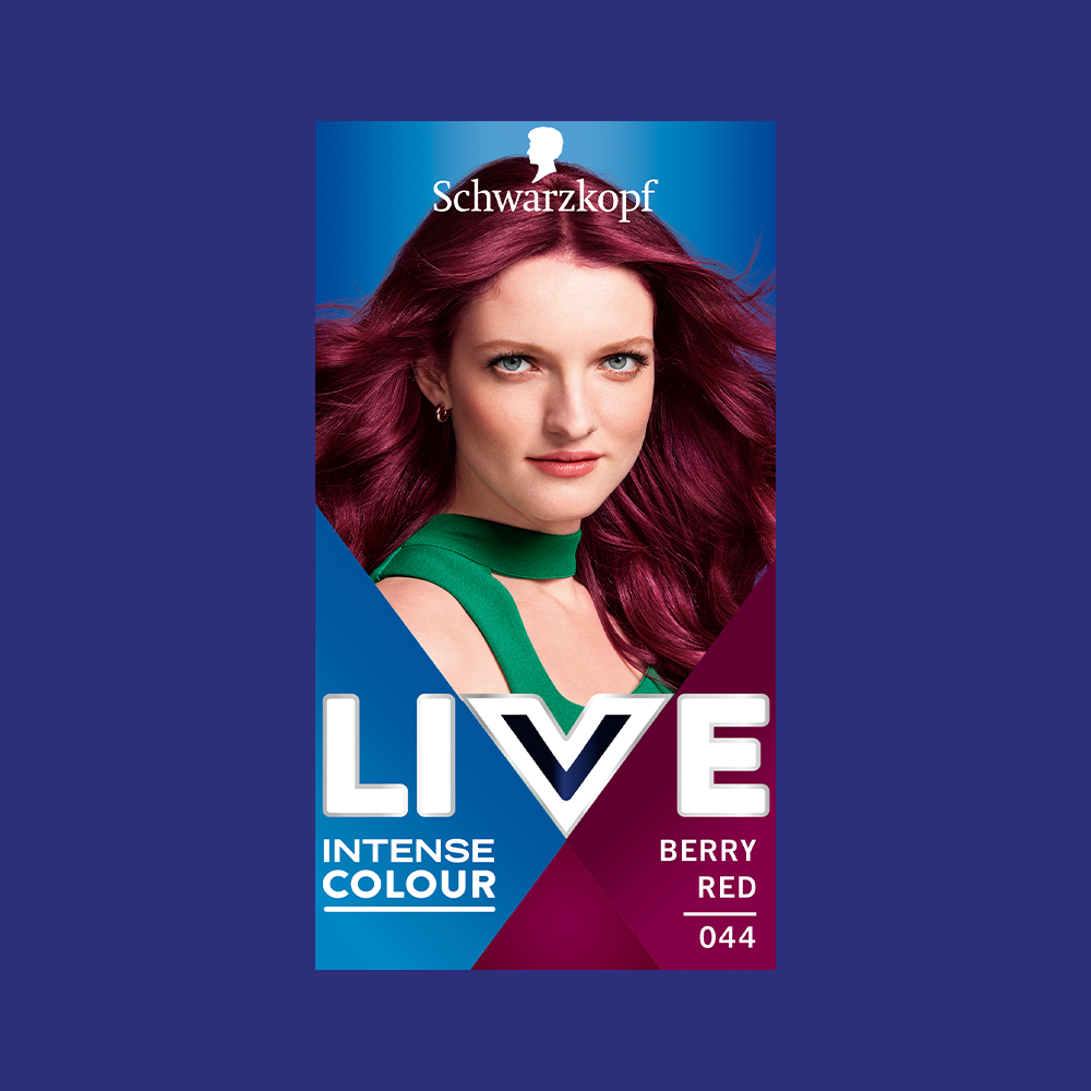 044 BERRY RED Hair Dye by LIVE