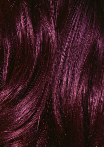 dark plum hair
