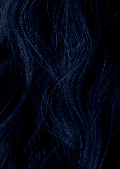 midnight blue hair color on brown hair