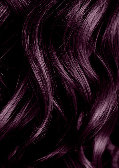 soft violet black hair color