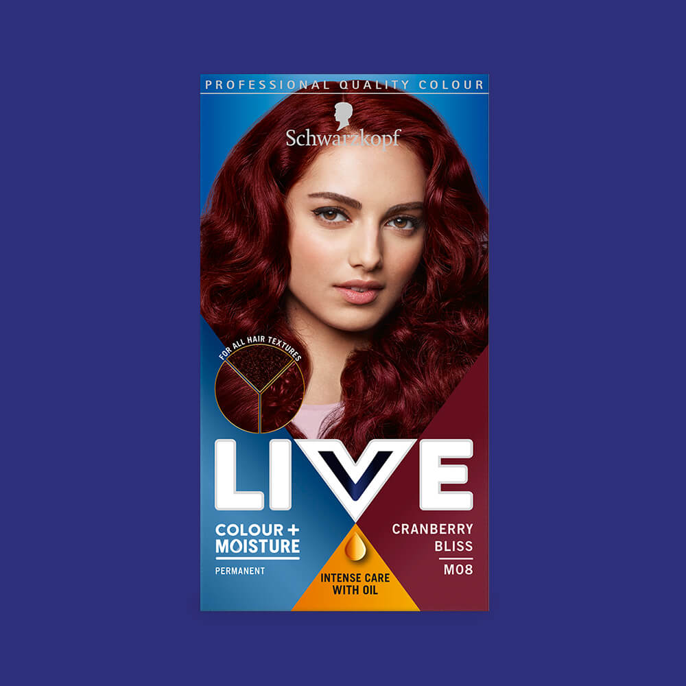 M08 CRANBERRY BLISS Hair Dye by LIVE