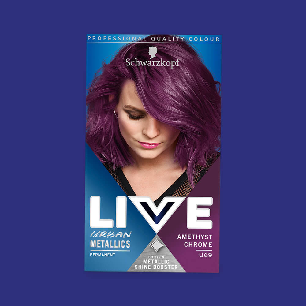 U69 AMETHYST CHROME Hair Dye by LIVE