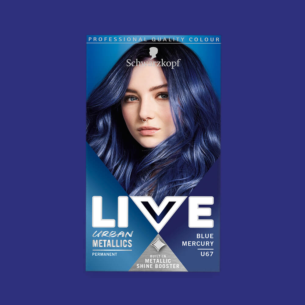 Blue Hair Dye, Semi Permanent Temporary Colours, Navy Blue Hair
